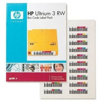HP LTO-3 RW 400 GB/ 800 GB BAR CODE LABELS Q2007A
