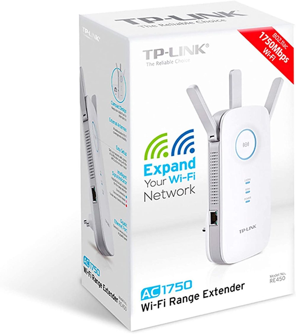 TP-LINK RE450 Extensor de Rango Wi-Fi AC1750 RE450
