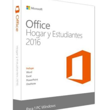 Microsoft Office Hogar y Estudiantes  2016 Español 32-64-bit 1 PC P-Windows 79G-04351