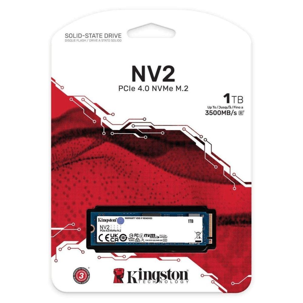 KINGSTON DISCO DURO SSD NV2 1TB M2 2280 NVME PCLE SNV2S1000G