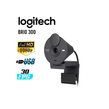 LOGITECH BRIO 300 CAMARA WEB FULL HD 1080p 960-001413