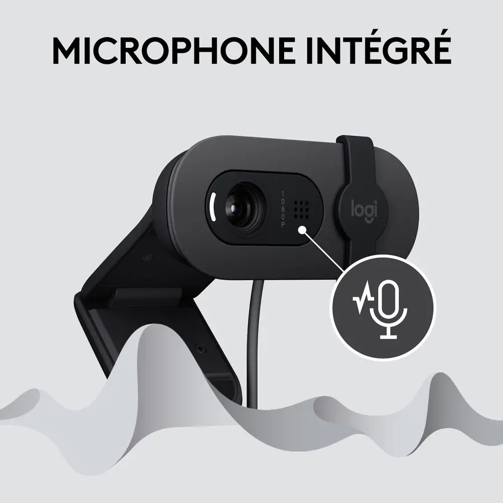 Logitech Webcam Brio 100 HD 1080p CON MICROFONO 960-001586