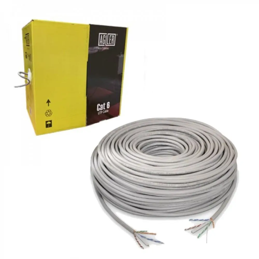 Agiler UTP LAN cable 23WAG/4P 1000Ft CAT 6 AGI-CT2000UL