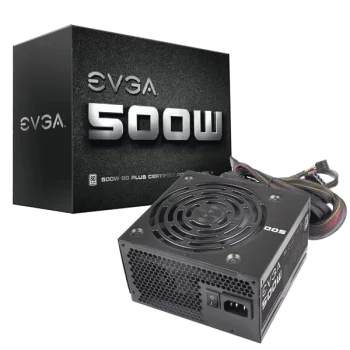 Fuente de Poder EVGA 500W 80 PLUS ATX 100-W1-0500-KR 80 PLUS