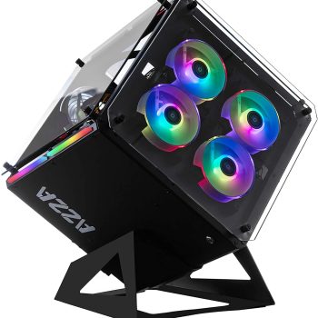 AZZA Cubo CASE w/DRGB vidrio templado negro CA-AZZA-802F