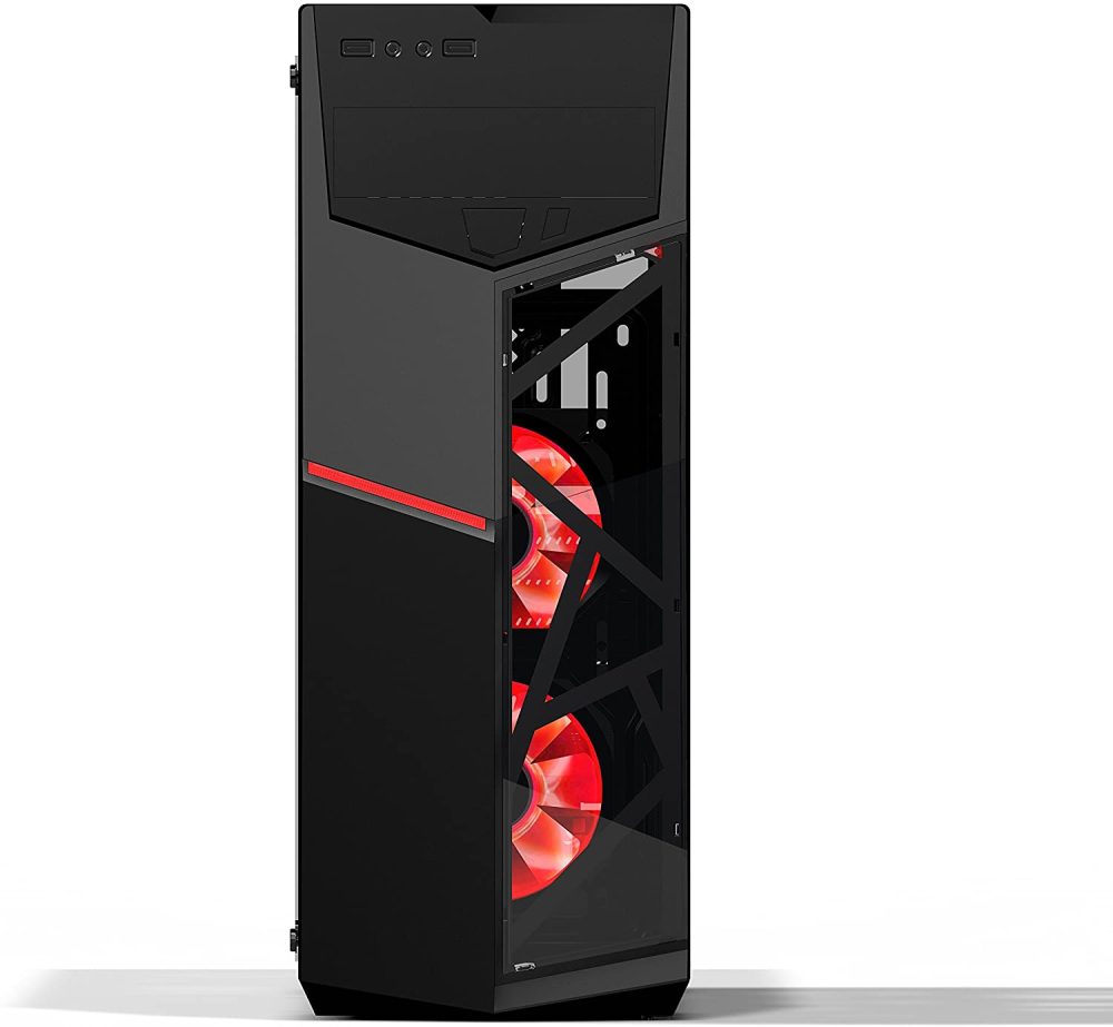 Case Azza Golem 221 Gaming 2 FAN X 120 Mm LED rojo CA-AZZA 221G - Imagen 4