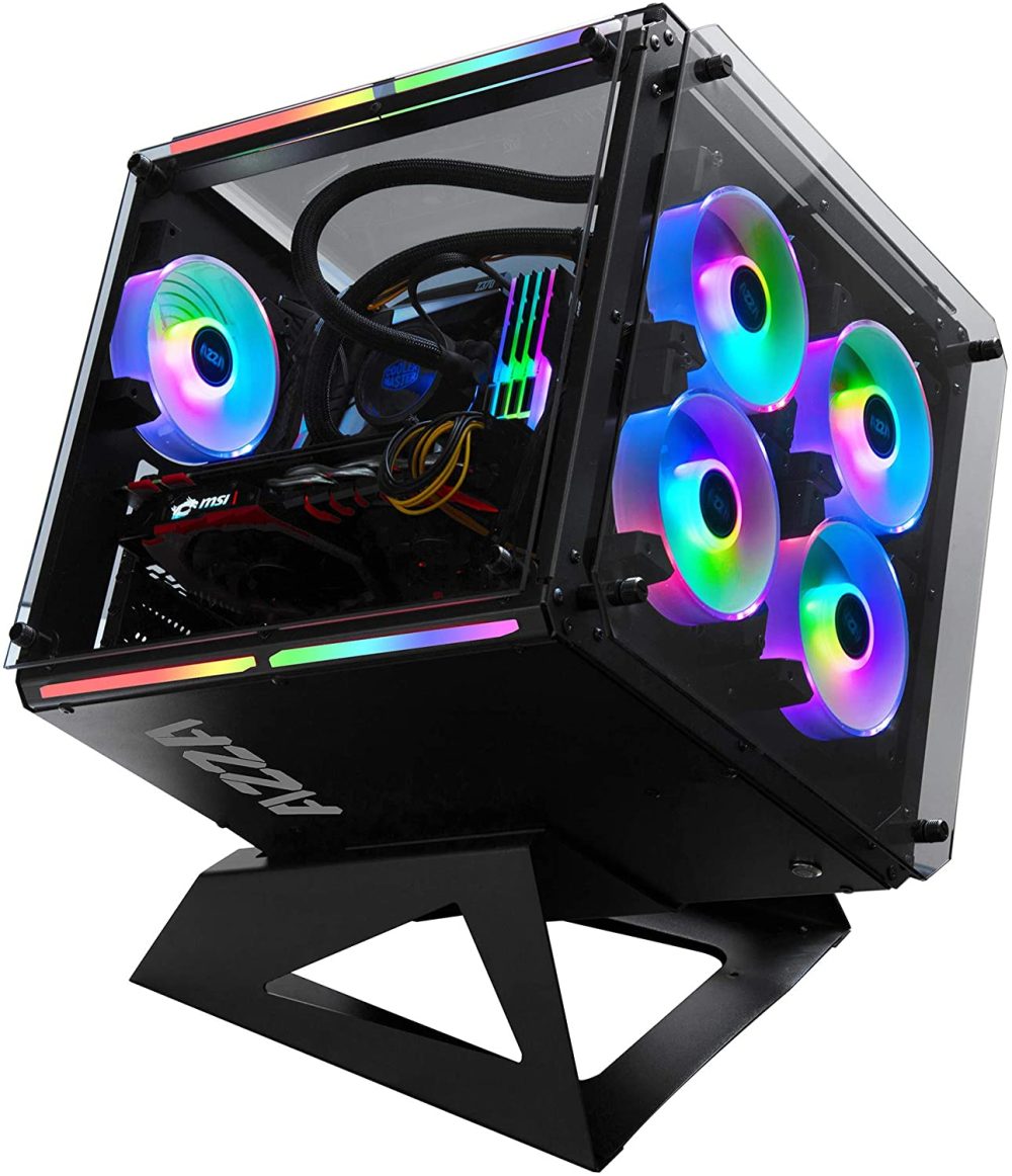 AZZA Cubo CASE w/DRGB vidrio templado negro CA-AZZA-802F - Imagen 2