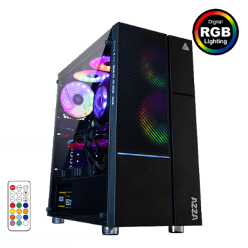 ¡Oferta! AZZA CASE GAMING MID ATX 330 IRIS ARGB FAN CSAZ-330