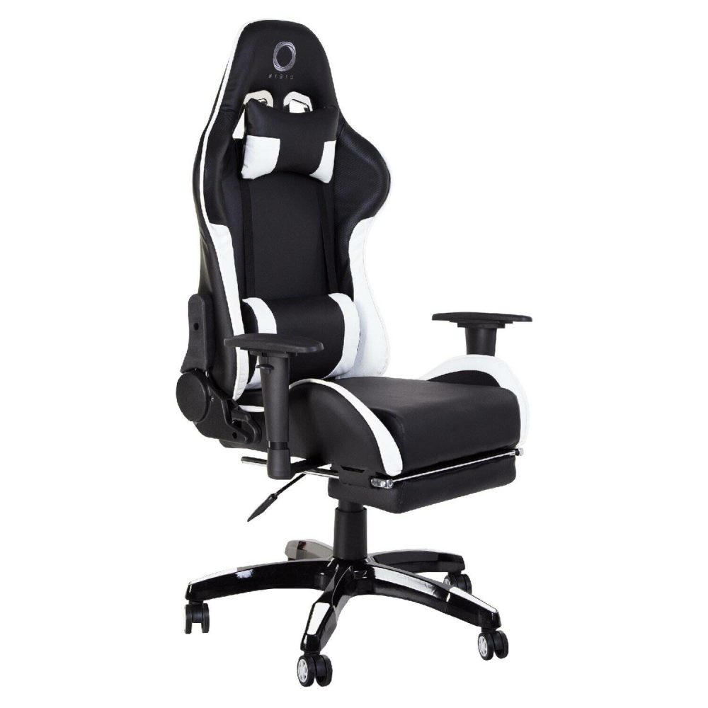 Nibio Silla Gaming Destroyer Cuero Sintetico Negro GC008SWHT
