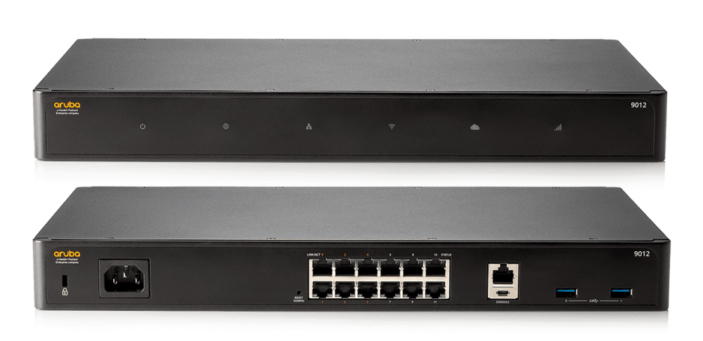 HPE Aruba 9012 Gateway 12 Puertos PoE Gigabit R1B32A