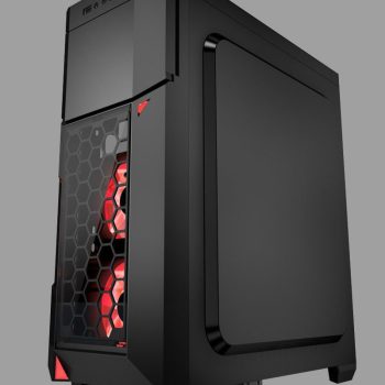 AZZA CASE GAMING MID ATX CRIMSON LED FAN CSAZ-211G