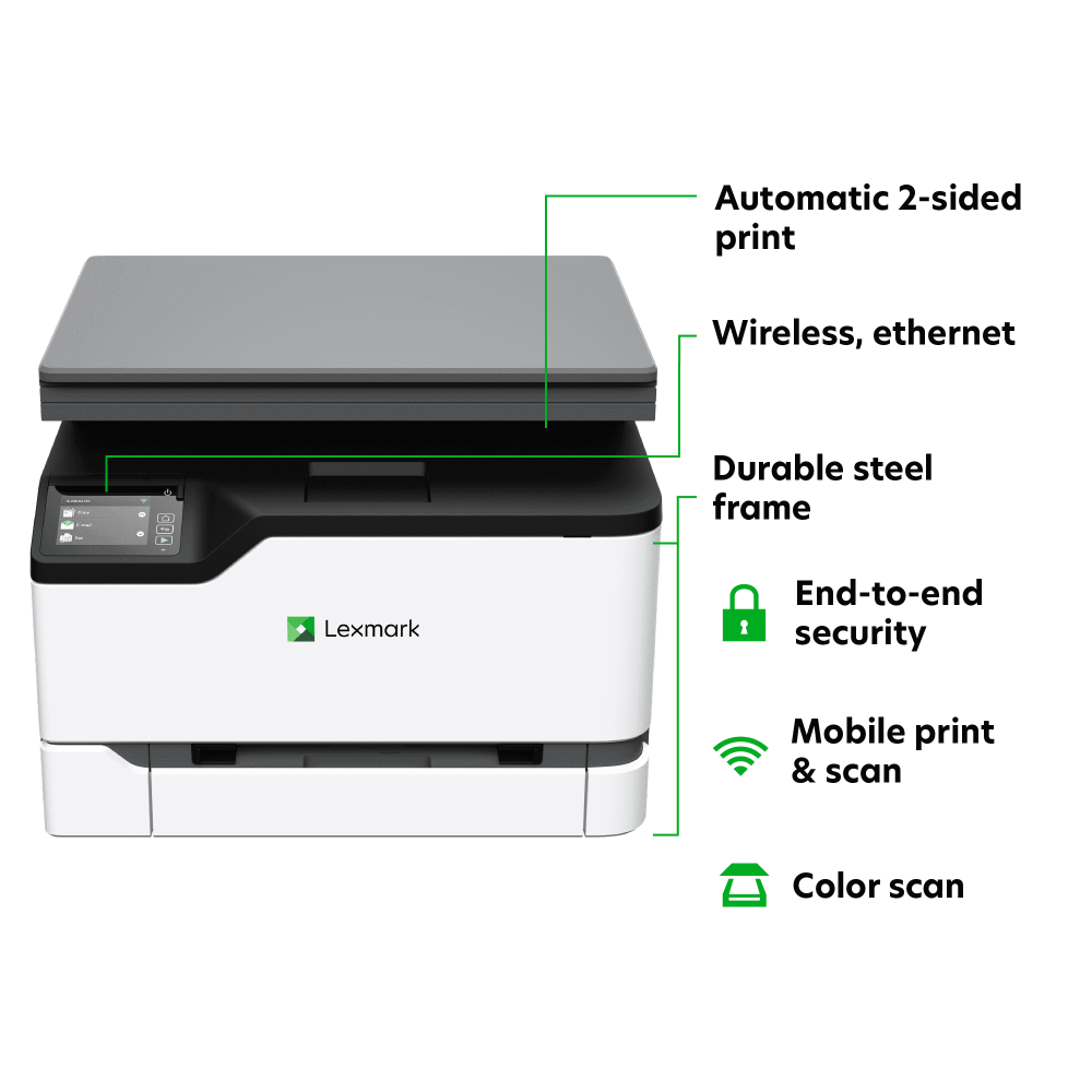 Lexmark MC3224dwe Wireless Laser Multifuncion 40N9040 - Imagen 2