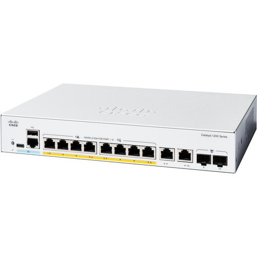 Cisco Catalyst C1200-8P-E-2G 8-Port Gigabit PoE+ C1200-8P-E-2G Cisco Catalyst C1200-8P-E-2G 8-Port Gigabit PoE+ C1200-8P-E-2G