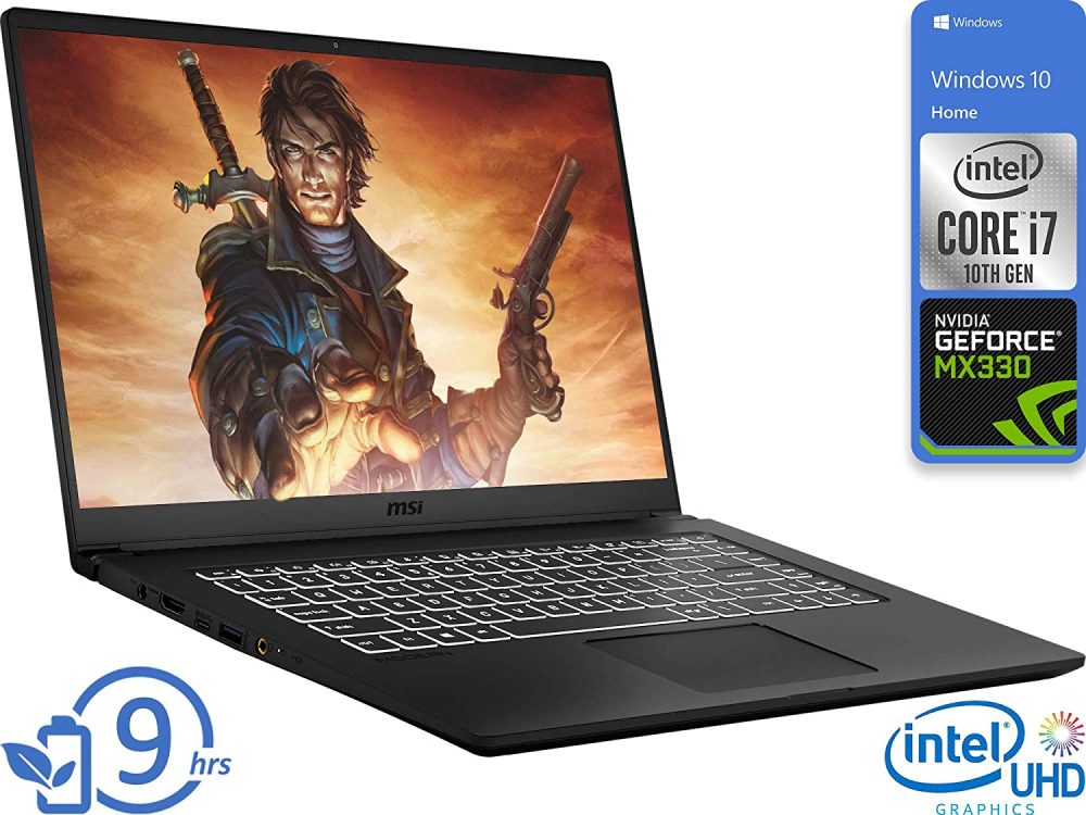 MSI Modern 15 15.6  i7-10510U 8GB  512GB NVMe GeForce MX330 A10RAS-258US
