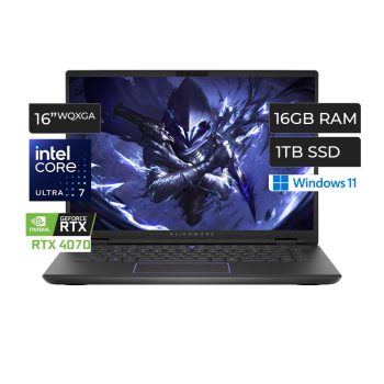 ALIENWARE M16  ULTRA 7 155H 16GB 1TB 16&#8243; RTX 4070 8GB AWM16-7025BLK-PUS