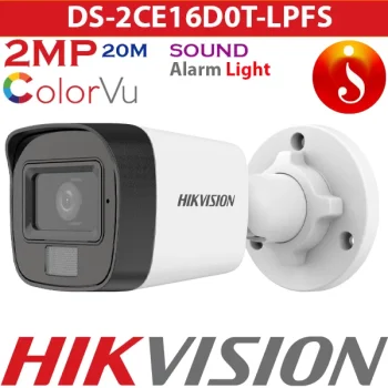 HIKVISION CAMARA BULLET 2MP MICROFONO DS-2CE16D0T-LPFS 2.8MM