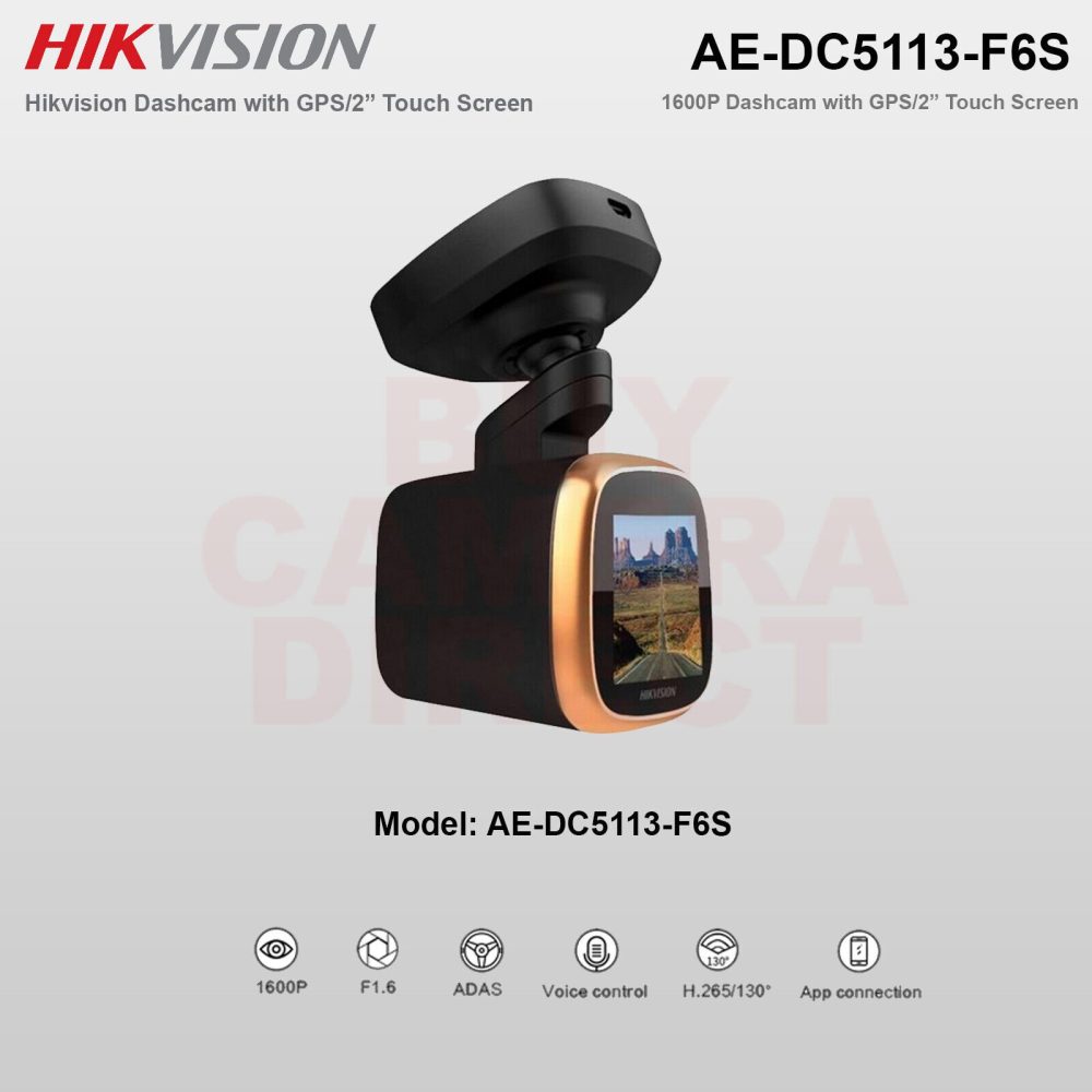 Hikvision CAMARA MÓVIL (DASH CAM)  AE-DC5113-F6S (+GPS)