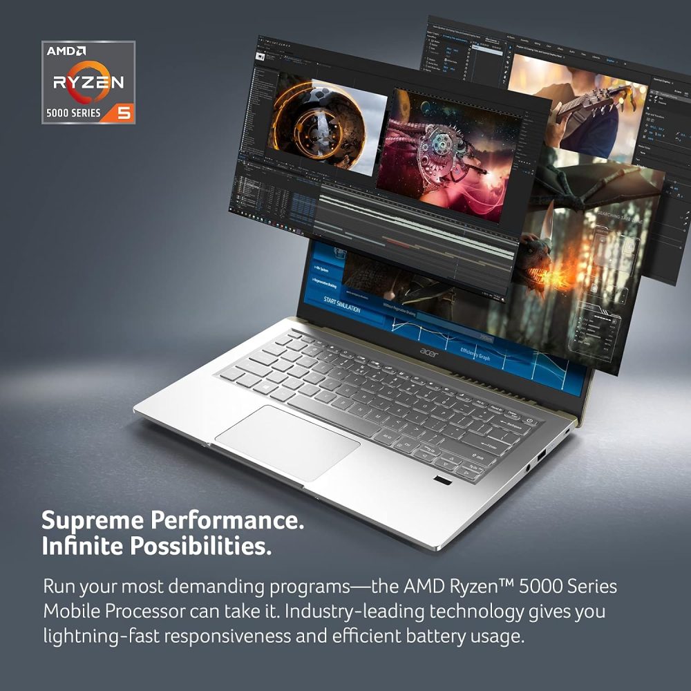 ACER SWIFT X SFX14-41G-R7Y RYZEN 5 5600U 8GB 512GB NX.AU6AA.002 - Imagen 7