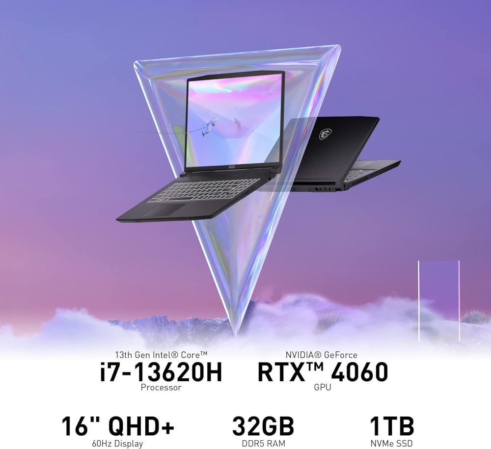 MSI CREATOR I7 13620H 32GB 1TB RTX 4060 8GB B13VF-453US - Imagen 2