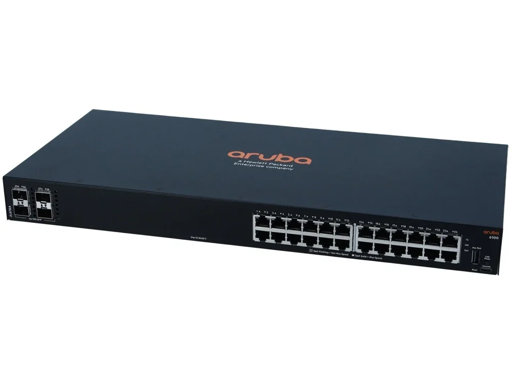HPE Aruba CX 6100 24G 4SFP+ Switch JL678A