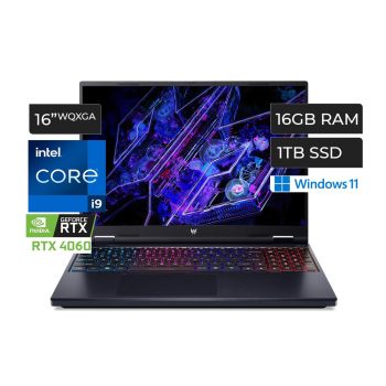 ACER PREDATOR HELIOS NEO  I9 14900HX 16GB 1TB 16" RTX 4060 8GB PHN16-72-99PA