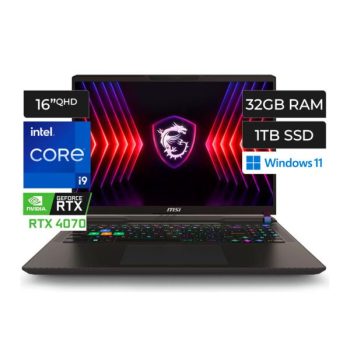MSI VECTOR 16 HX A14VGG-254US I9 14900HX 32GB 1TB  15.6" RTX 4070 8GB VECTOR16HX14254